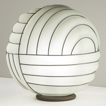 SIRU - Stona lampa CARTESIO 1xE27/60W/230V braon/bela venecijansko staklo