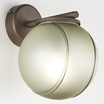 SIRU - Zidna lampa FLORET 1xE14/40W/230V braon/siva venecijansko staklo