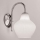 SIRU - Zidna lampa LONDON 1xE27/60W/230V bela/sjajni hrom venecijansko staklo