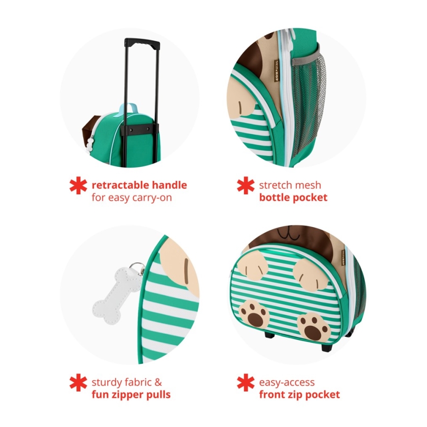 Skip Hop - Dečji putni kofer ZOO mopsić