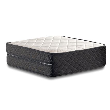 Sklopivi metalni jednokrevetni krevet HERON 90x204 cm beli nosivost 120 kg