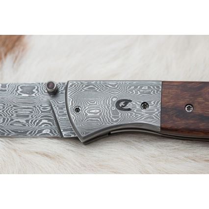 Sklopivi nož od damaškog čelika 8 cm Ironwood