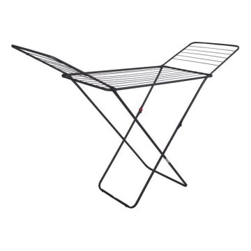 Sklopivi sušač za veš TORO 180x93 cm, crne boje