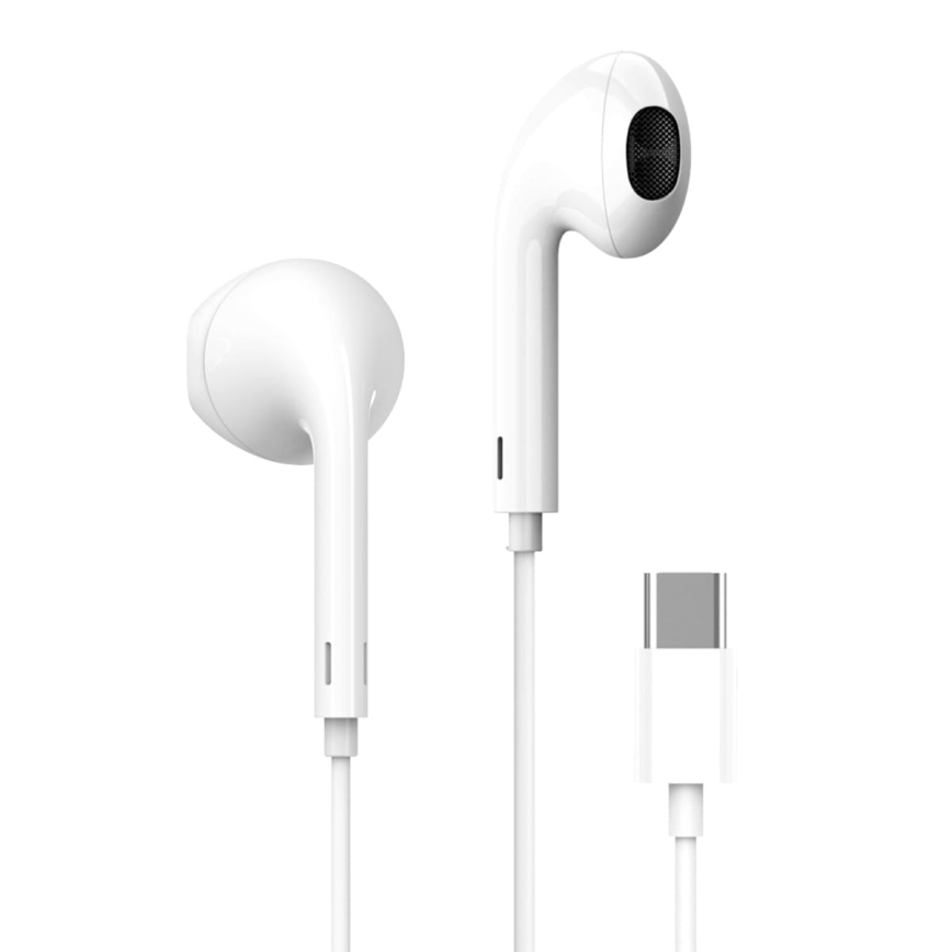 Slušalice sa mikrofonom USB-C, bele boje