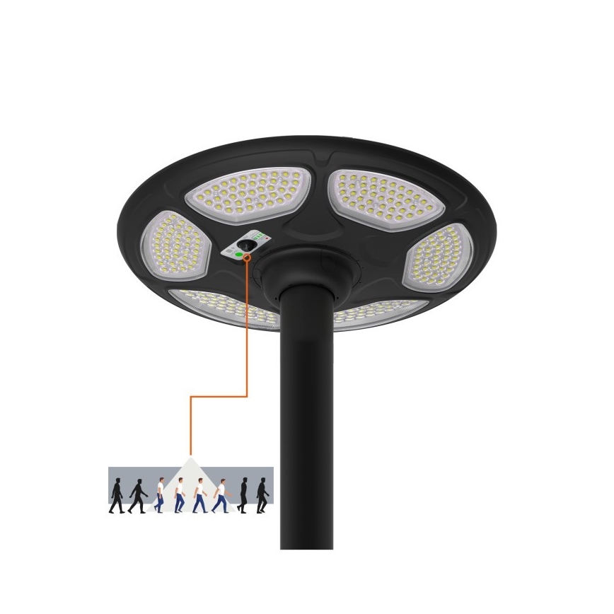 LED solarna ulična lampa sa senzorom SOLSUMI LED/25W/3,2V IP54 25000 mAh + daljinsko upravljanje