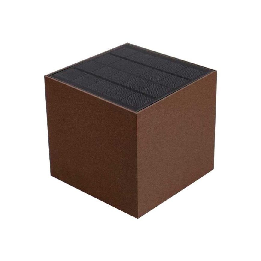 LED solarno zidno svetlo sa senzorom LED/9W/3,7V 3000/4000/5000K 2600 mAh IP65 braon