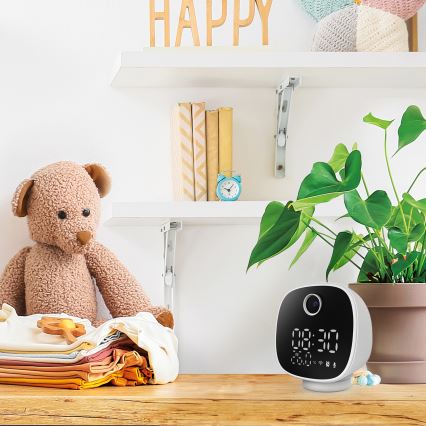 Pametna kamera sa budilnikom, termometrom i LED svetlom 1296p 3 Mpx 5V Wi‑Fi Tuya IP65