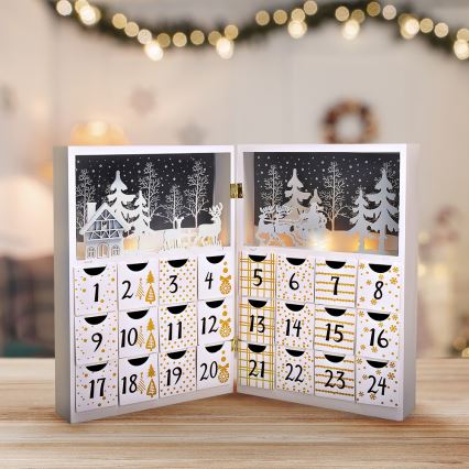 LED adventski kalendar LED/2xAAA