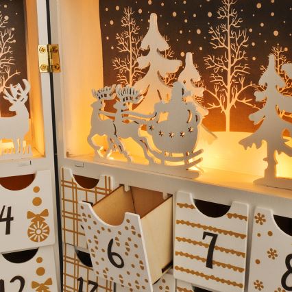 LED adventski kalendar LED/2xAAA