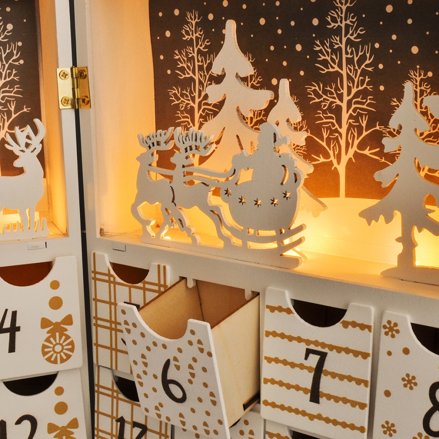 LED adventski kalendar LED/2xAAA