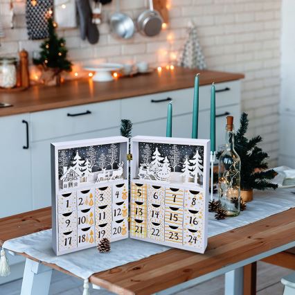 LED adventski kalendar LED/2xAAA