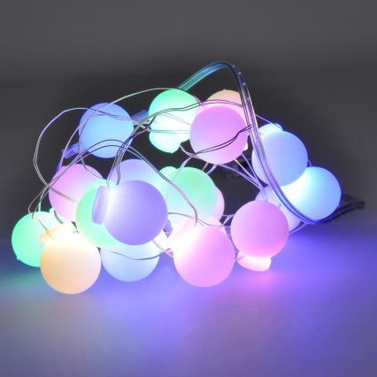 LED božićna girlanda 20xLED/2xAA 2,3 m višebojna