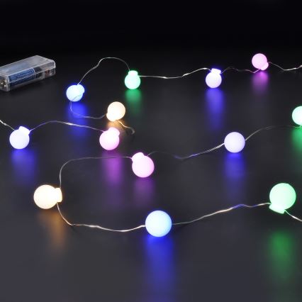 LED božićna girlanda 20xLED/2xAA 2,3 m višebojna