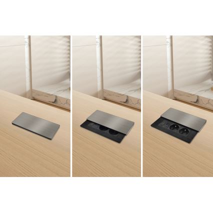 Ugradna utičnica 20W 2 utičnice + USB-A + USB-C + HDMI