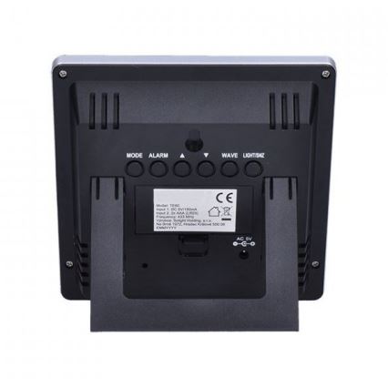 Meteo stanica sa LCD ekranom, napajanje 230V/2xAAA + 2xAAA, crna