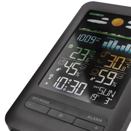Meteostanica sa LCD ekranom 2xAA + 2xAA crna
