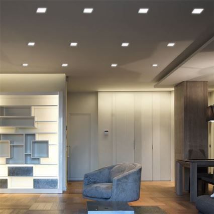 LED panel LED/18W/230V 3000/4000/6000K 22,5x22,5 cm bela