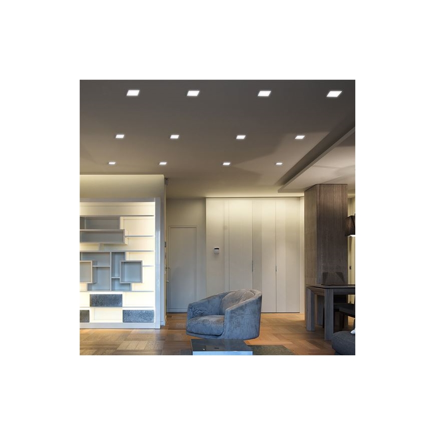 LED panel LED/18W/230V 3000/4000/6000K 22,5x22,5 cm bela
