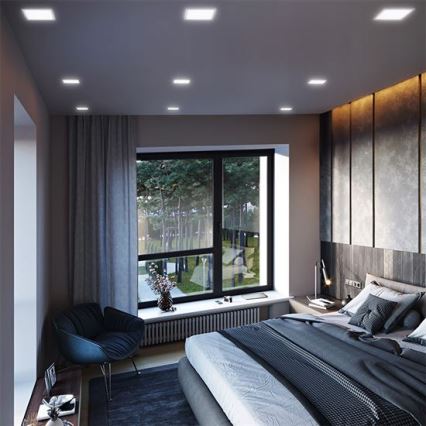 LED panel LED/18W/230V 3000/4000/6000K 22,5x22,5 cm bela