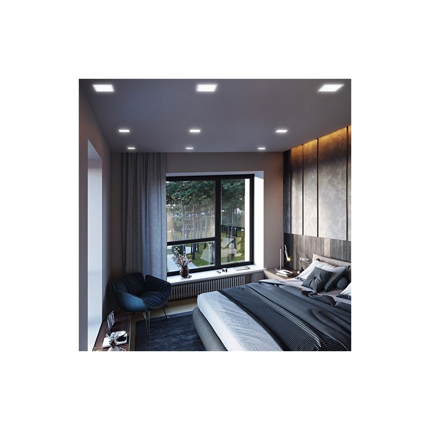 LED panel LED/18W/230V 3000/4000/6000K 22,5x22,5 cm bela