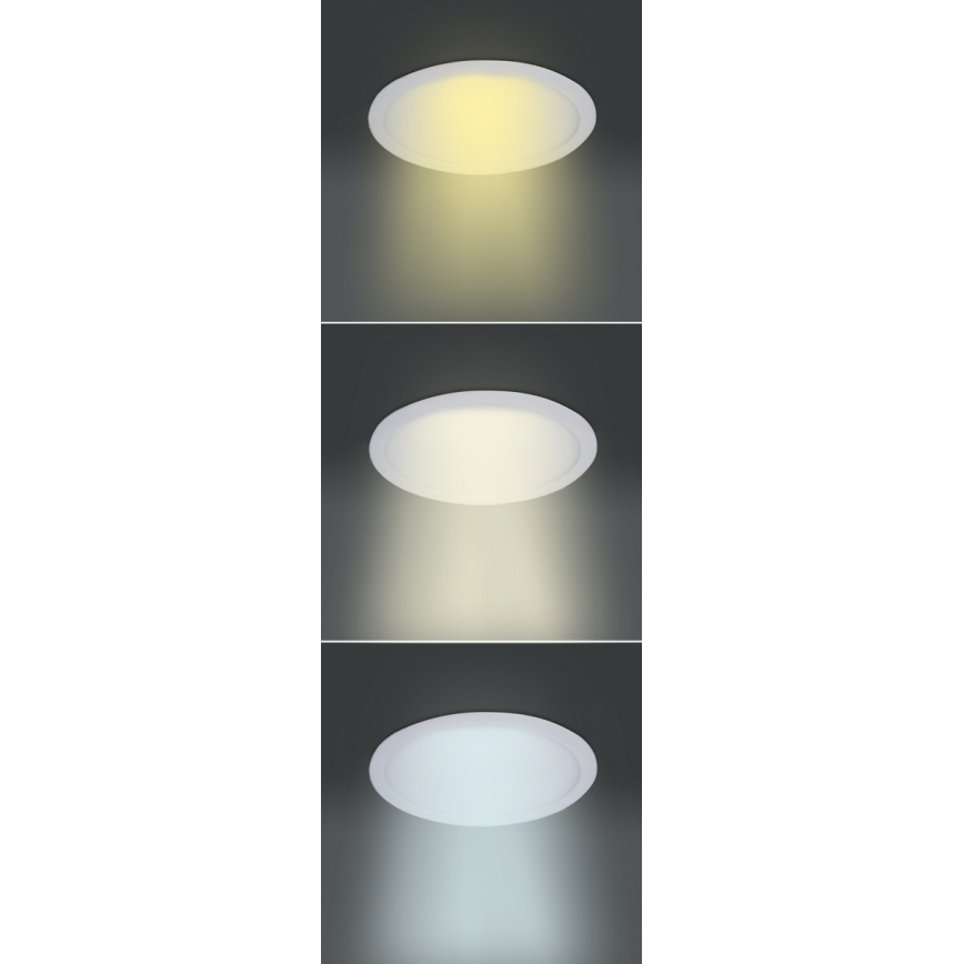 LED ugradno svetlo LED/24W/230V 3000/4000/6000K prečnik 30 cm bela