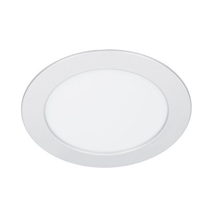 LED nadgradni/ugradni panel 2u1 LED/12W/230V 3000/4000/6000K prečnik 17 cm IP54 srebrni