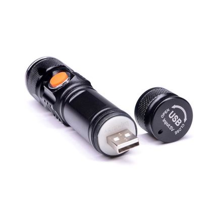 LED Punjiva baterijska lampa USB LED/3W/3,7V IP44