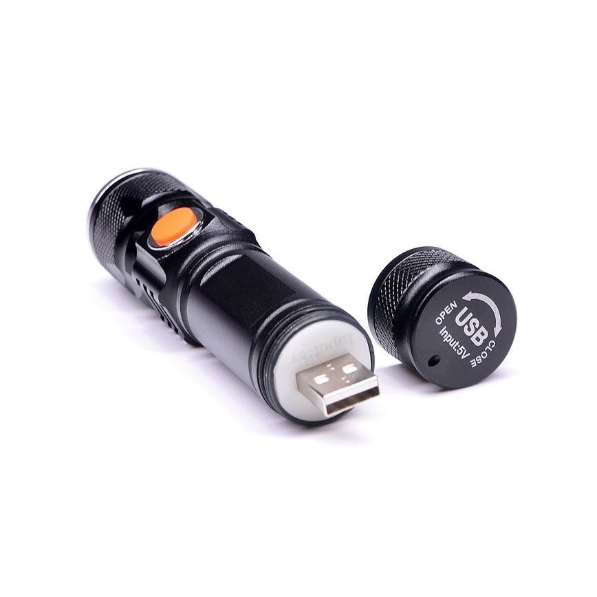 LED Punjiva baterijska lampa USB LED/3W/3,7V IP44
