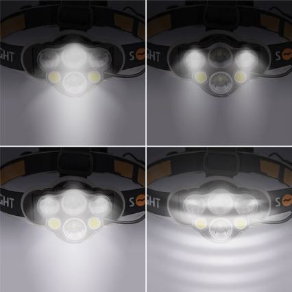 LED punjiva čelna lampa LED/USB 2200mAh IP44