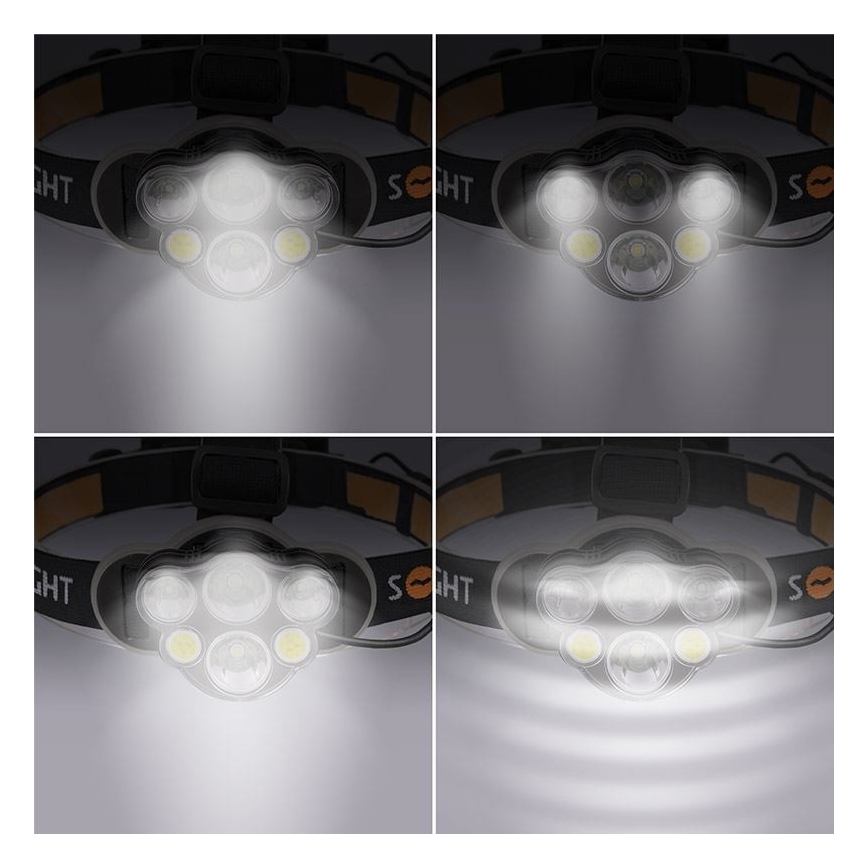 LED punjiva čelna lampa LED/USB 2200mAh IP44