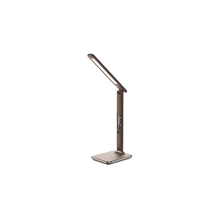 LED prigušiva stona lampa sa displejem LED/9W/230V braon