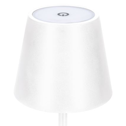 LED prigušiva punjiva dodirna stona lampa LUCCA LED/3,7V 3000/4000/6500K 2000 mAh bela