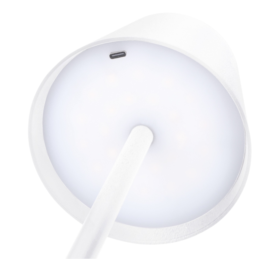 LED prigušiva punjiva dodirna stona lampa LUCCA LED/3,7V 3000/4000/6500K 2000 mAh bela