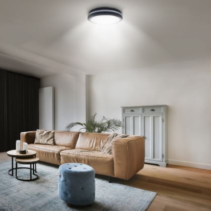 LED prigušiva spoljašnje stropno svetlo LED/36W/40W/44W/230V 3000/4000/6500K IP65 crna