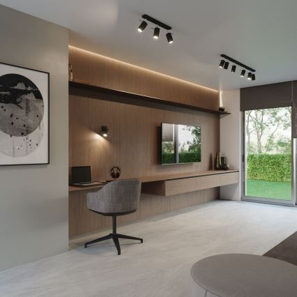 Spot svetiljka RING 2 2xGU10/10W/230V crna