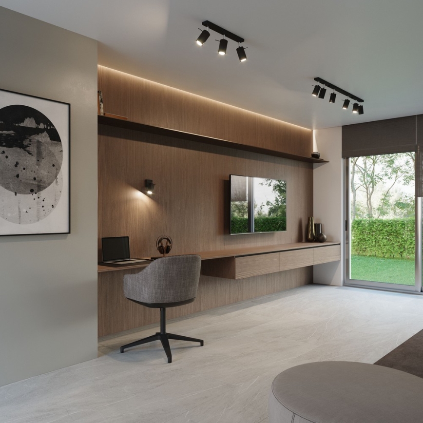 Spot svetiljka RING 2 2xGU10/10W/230V crna