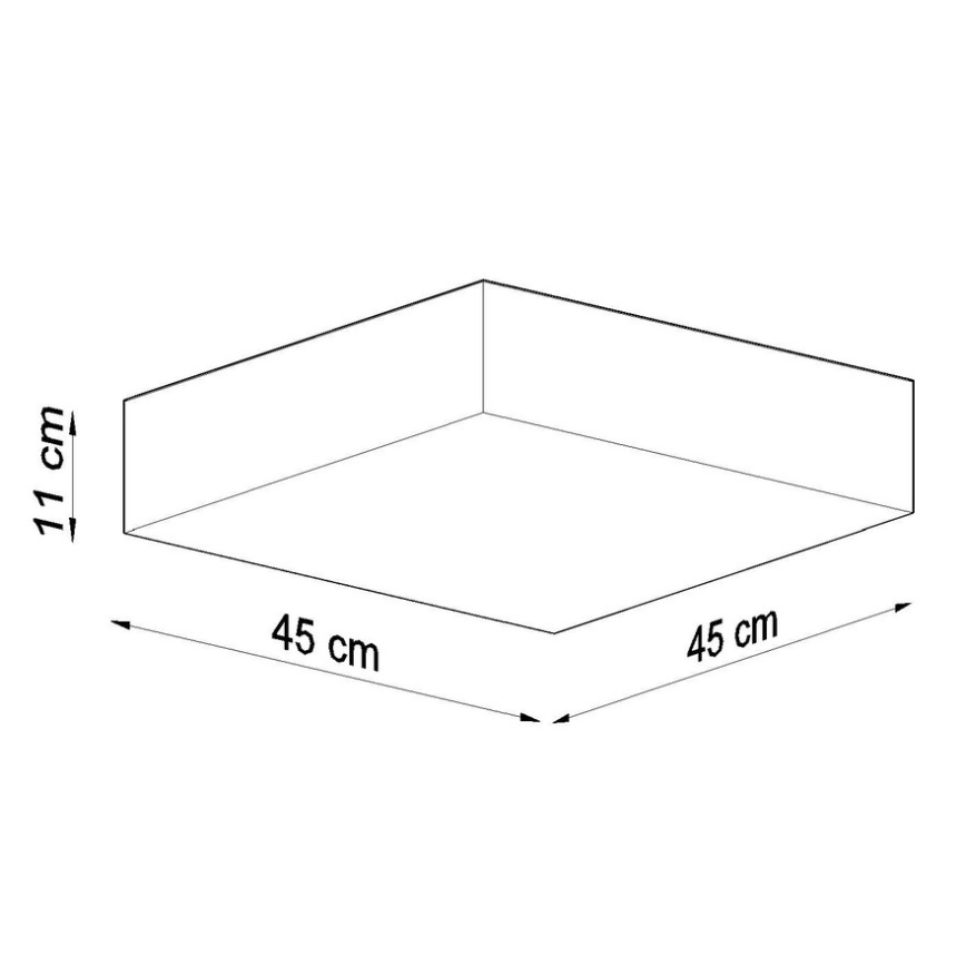 Plafonsko svetlo HORUS 45 3xE27/60W/230V belo
