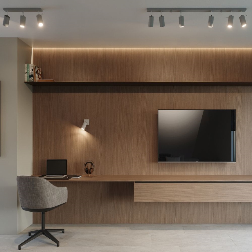 Stropni spot RING 2xGU10/10W/230V