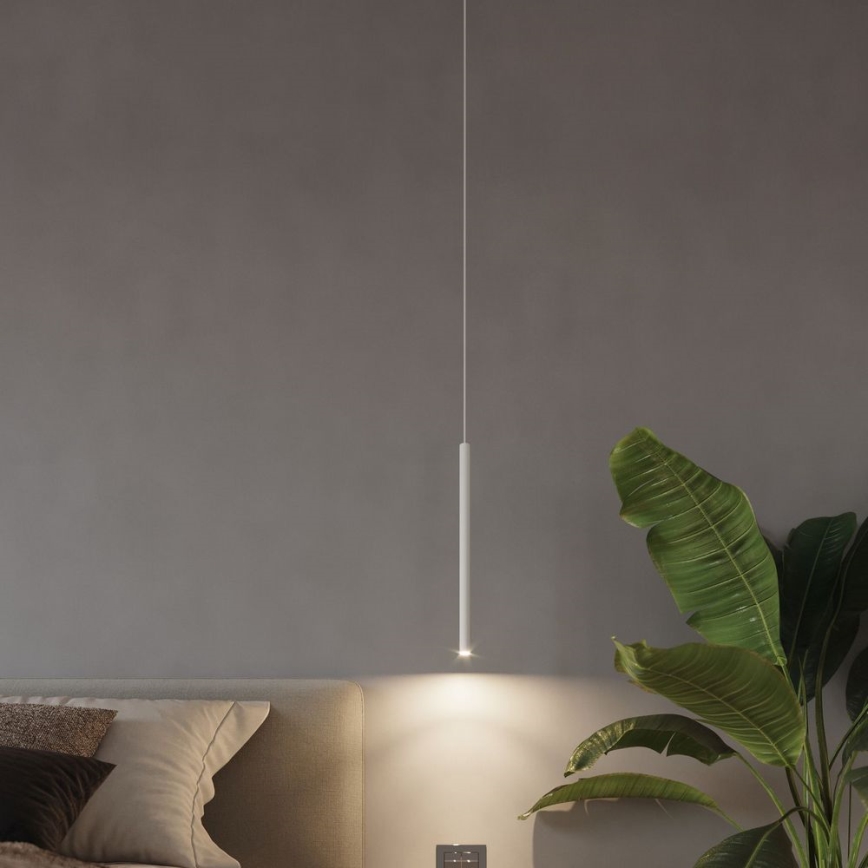 Luster na sajli PASTELO 1xG9/8W/230V bela