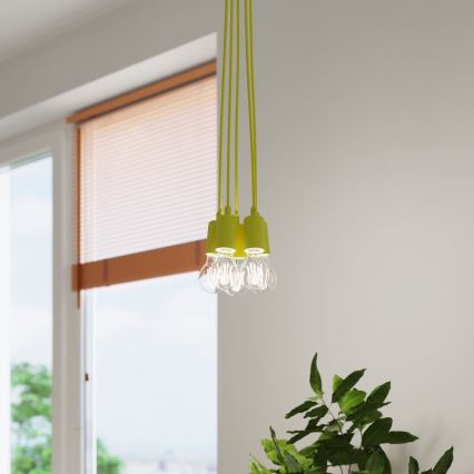 Luster na kablu DIEGO 1xE27/60W/230V žuta