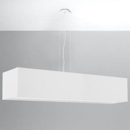 Luster na sajli SANTA 5xE27/60W/230V 120 cm bijela
