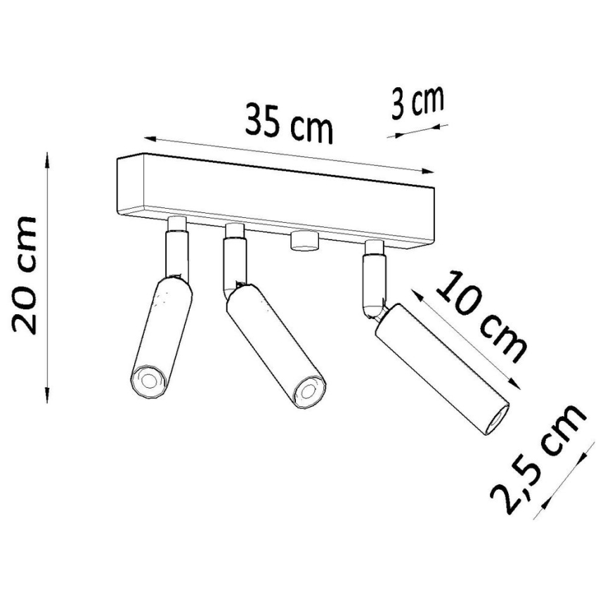 Spot svetiljka EYETECH 3xG9/12W/230V crna