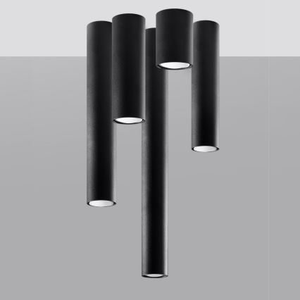 Spot svetiljka LAGOS 1xGU10/10W/230V 20 cm crna