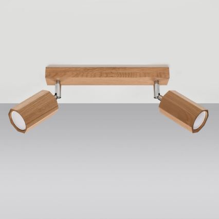 Spot svetiljka ZEKE 2xGU10/40W/230V hrast