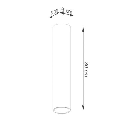 Spot lampa LAGOS 1xGU10/10W/230V 30 cm zlatna