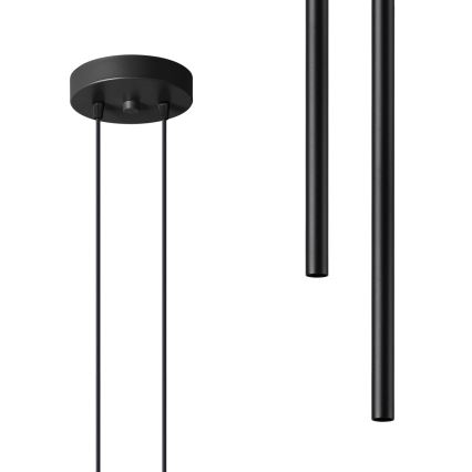 Luster na sajli PASTELO 2xG9/8W/230V crni