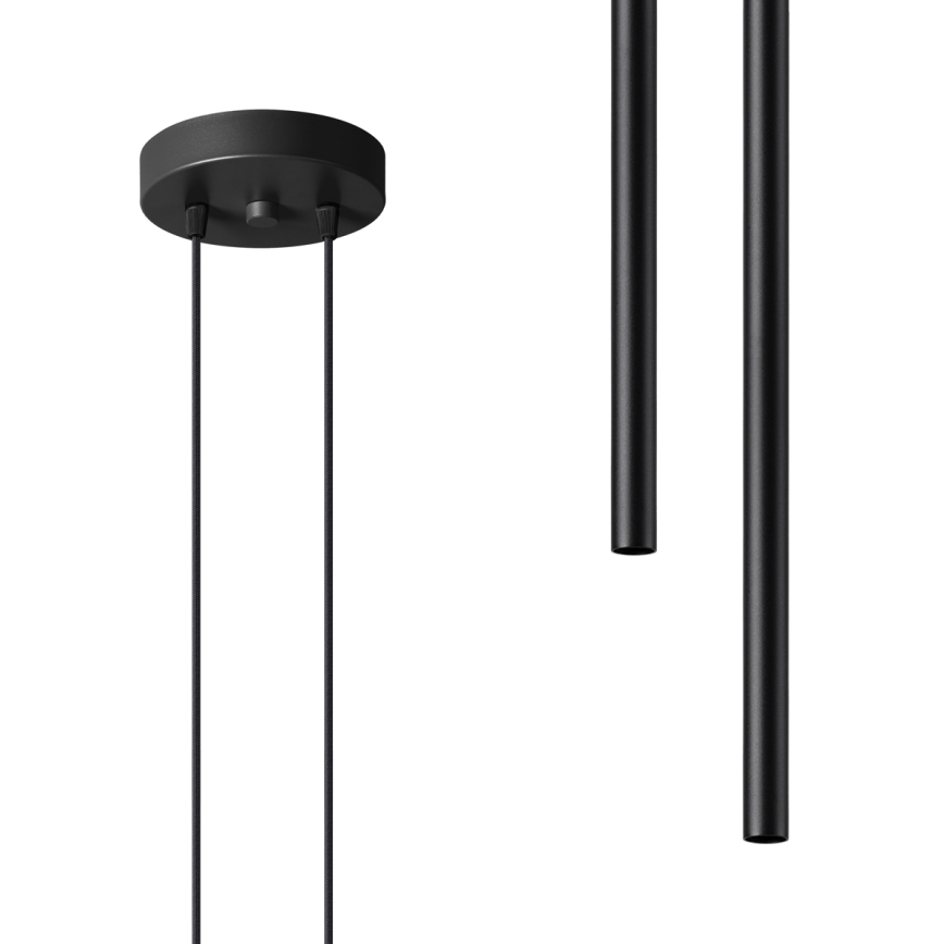 Luster na sajli PASTELO 2xG9/8W/230V crni