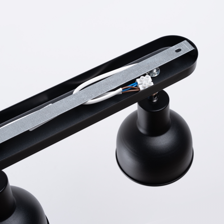 Reflektor ELBA 2xE27/15W/230V crni