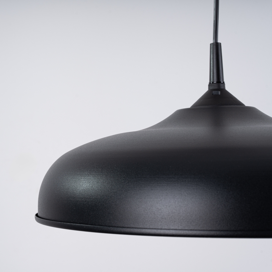 Luster na sajli GINA 1xE27/15W/230V Ø 38 cm crna