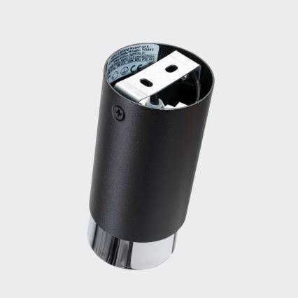 Reflektor NERO 1xGU10/10W/230V 12,5 cm crna/sjajni hrom